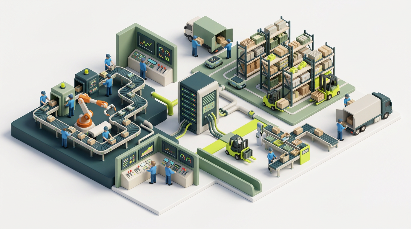 AI optimalizace výrobních linek a skladů